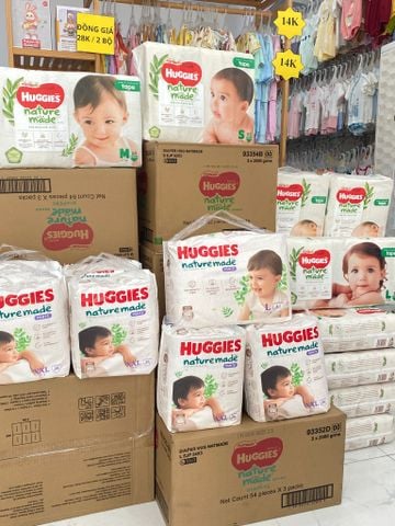 Tã Dán Huggies Naturemade S 82M