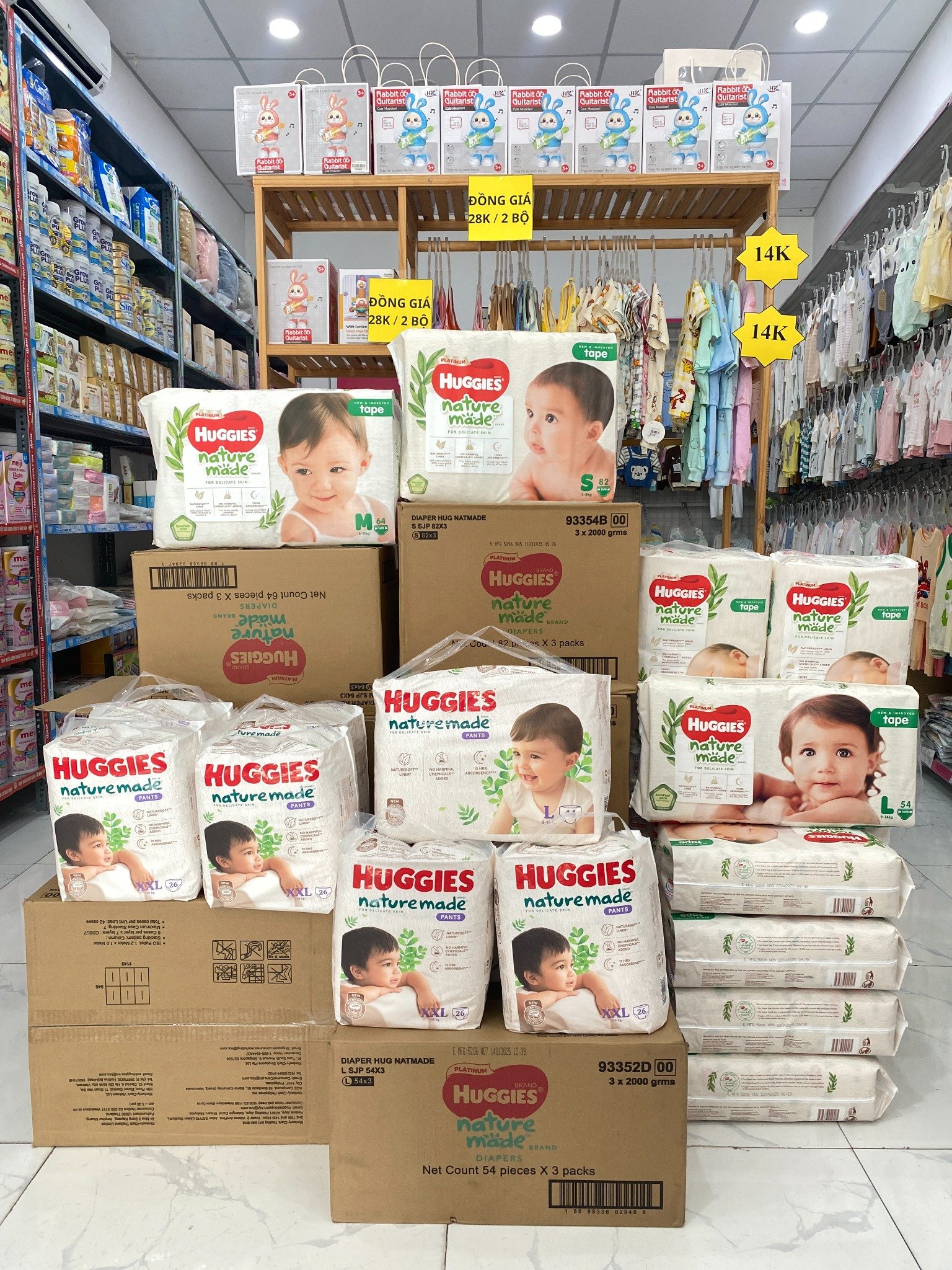 Tã Quần Huggies Naturemade L 44M