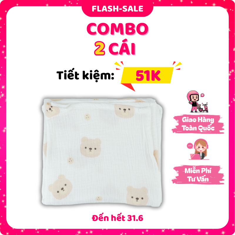 Combo 2 Khăn Tắm - Quấn OT Xô HT Hàn Quốc