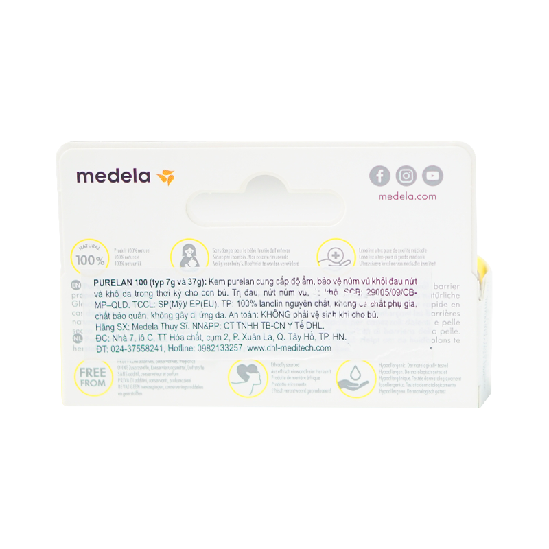 Kem Trị Nứt Ti Medela Purelan 7Gr