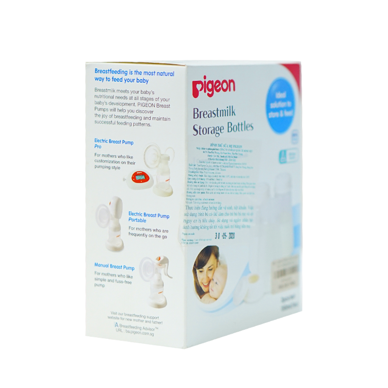 Bình Trữ Sữa Pigeon Set 3 Bình Cổ Hẹp 150ML