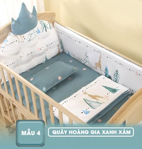 Phụ Kiện Nôi Chilux Quây Nệm Hoàng Gia