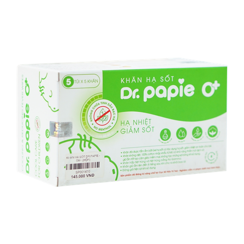 Khăn Lau Hạ Sốt Dr.Papie 0M+