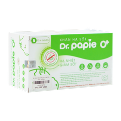 Khăn Lau Hạ Sốt Dr.Papie 0M+