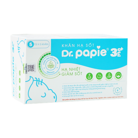 Khăn Lau Hạ Sốt Dr.Papie 3M+