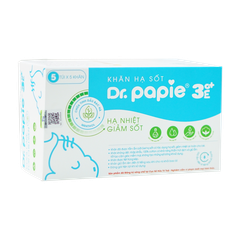 Khăn Lau Hạ Sốt Dr.Papie 3M+