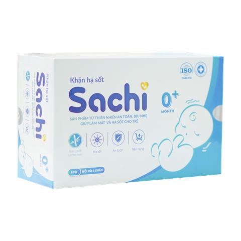Hạ Sốt Sachi Khăn Lau 0M+