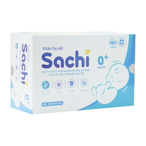 Hạ Sốt Sachi Khăn Lau 0M+