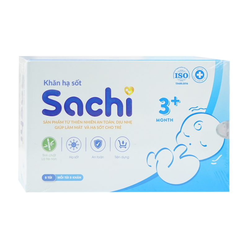 Hạ Sốt Sachi Khăn Lau 3M+