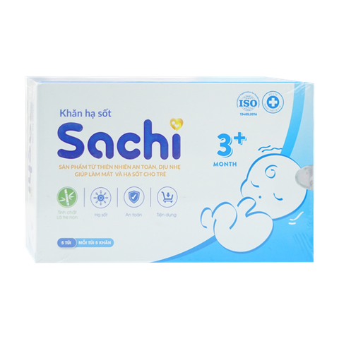 Hạ Sốt Sachi Khăn Lau 3M+