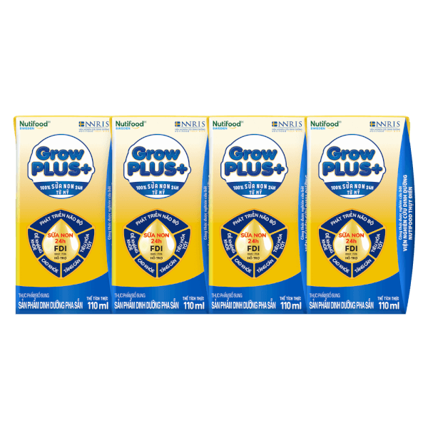 Sữa Nước Nutifood Growplus+ Sữa Non Vàng 1+ 110ML