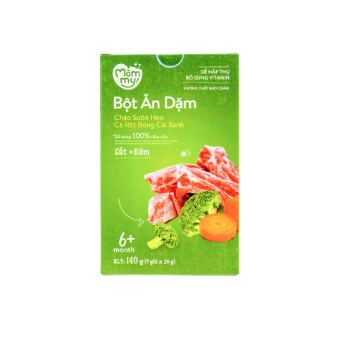 Bột Ăn Dặm Mămmy Sườn Heo Cà Rốt Bông Cải