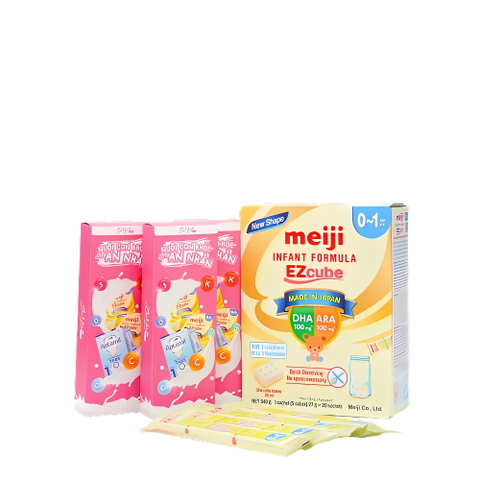 Sữa Thanh Meiji  Set 4 Thanh 0-1T