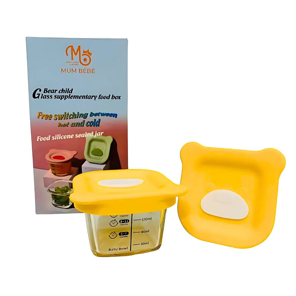 Trữ Thức Ăn Mum Bebe Thủy Tinh Set 3 Cái