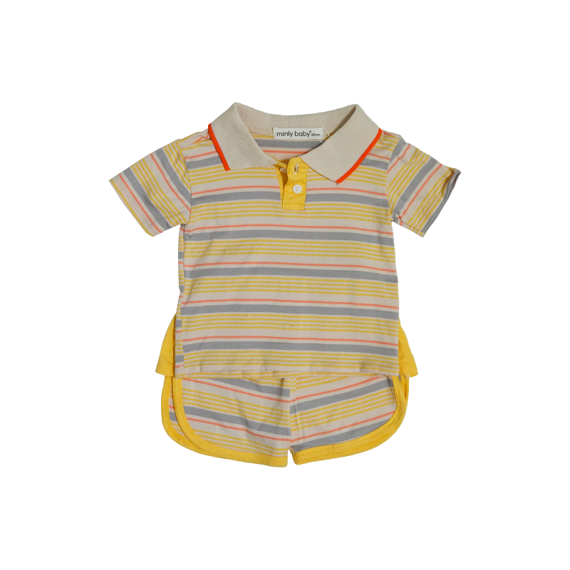 Bộ Cộc Minly Mom Cotton Cổ Bẻ
