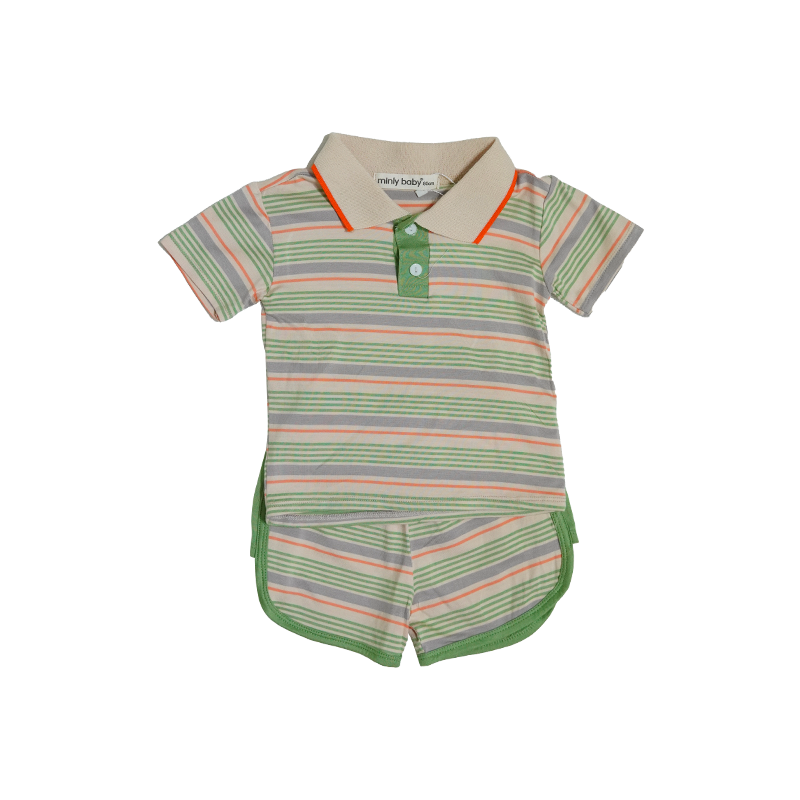 Bộ Cộc Minly Mom Cotton Cổ Bẻ