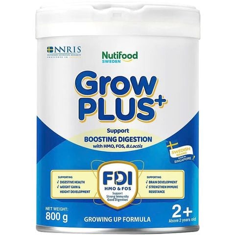Sữa Bột Nutifood Growplus+ Xanh Nhạt 2+ 800G