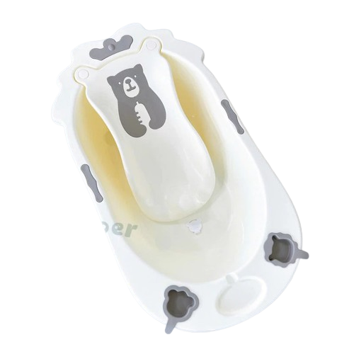 Thau Tắm Nhựa Honper Gấu Vương Miện + Lót HP132