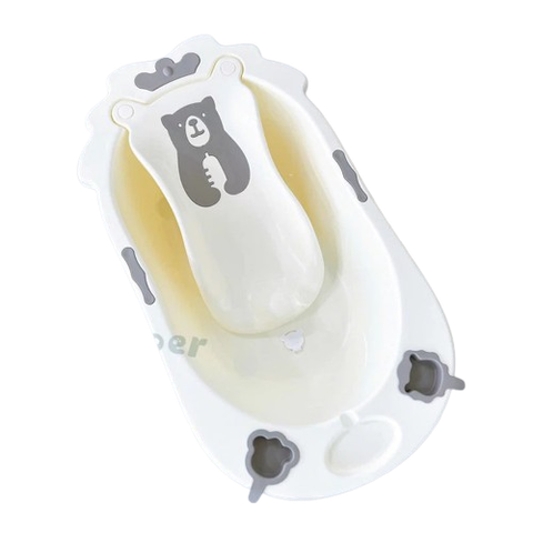 Thau Tắm Nhựa Honper Gấu Vương Miện + Lót HP132