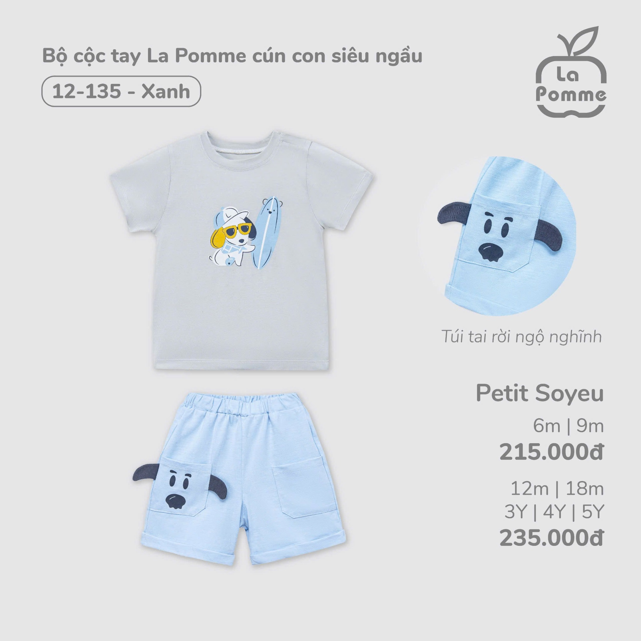 Bộ Cộc La Pomme LP12-135