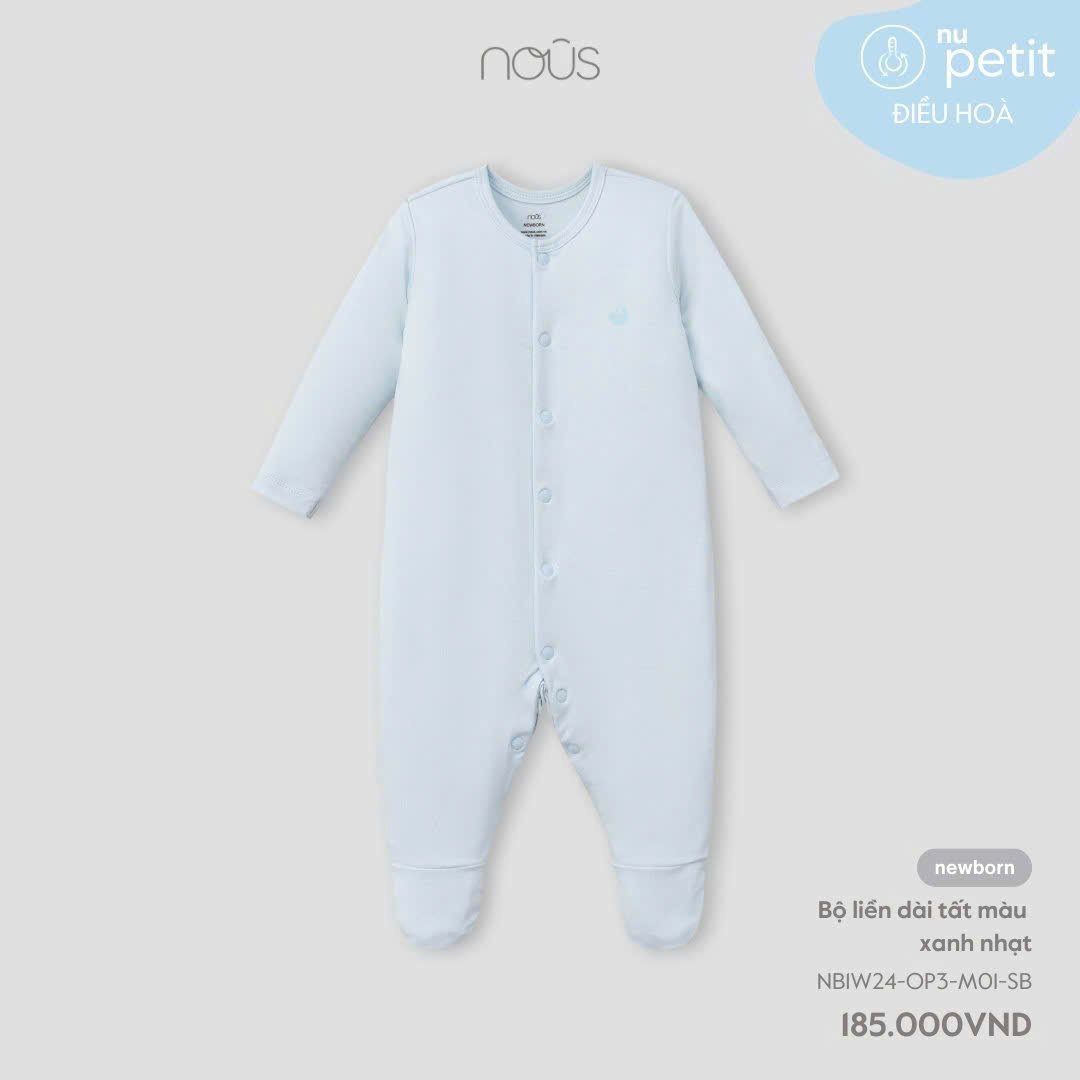 Body Dài Nous Liền Tất Xanh Nhạt NB