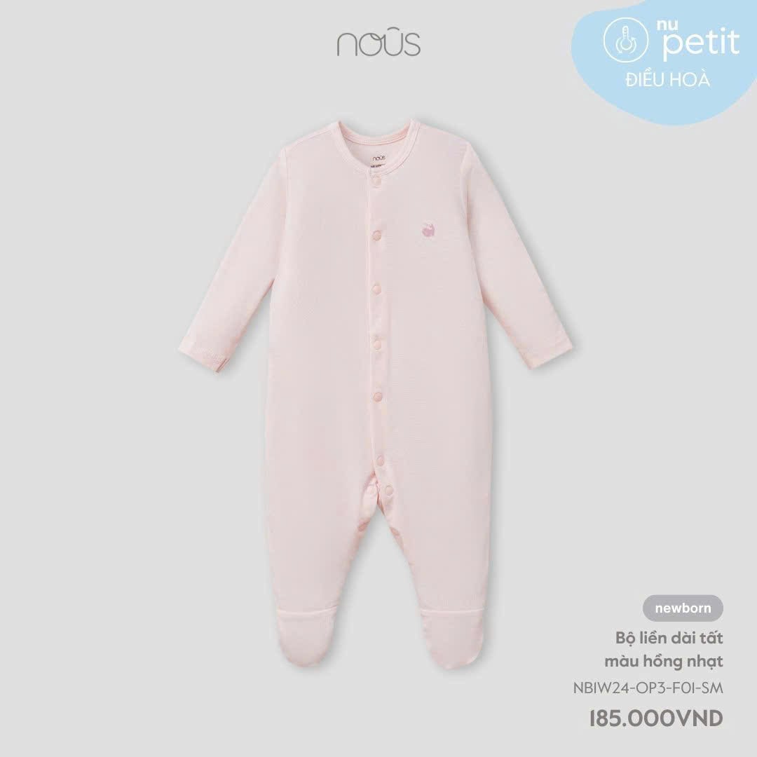 Body Dài Nous Liền Tất Hồng Nhạt NB