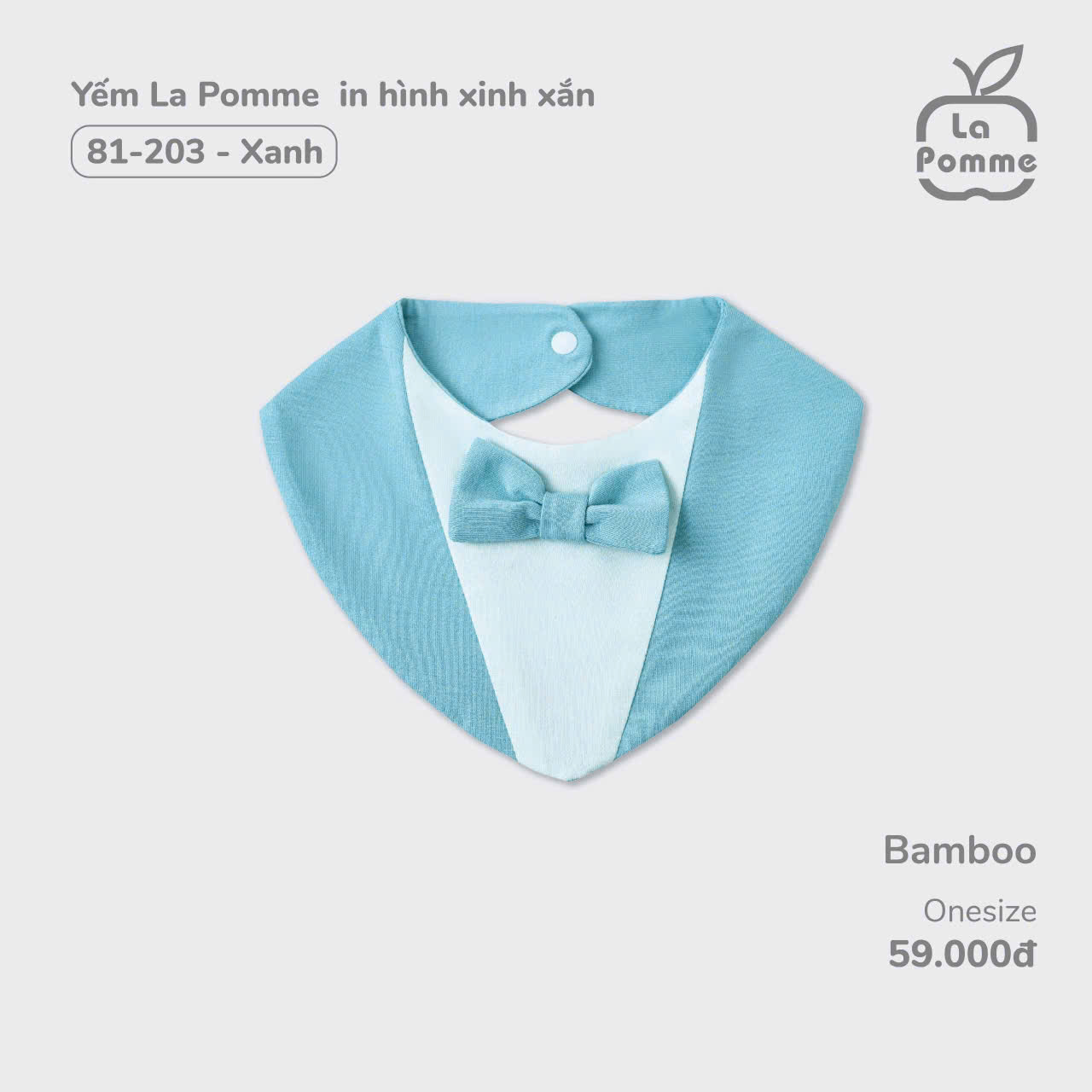 Yếm La Pomme LP81-203 Cổ Vest Xanh
