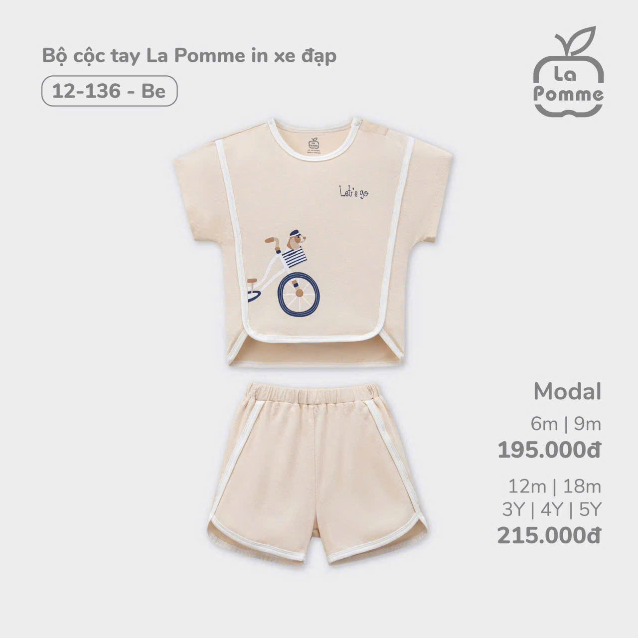 Bộ Cộc La Pomme LP12-136