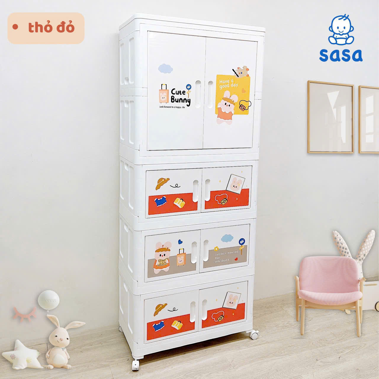 Tủ 4 Tầng Sasa 75D13