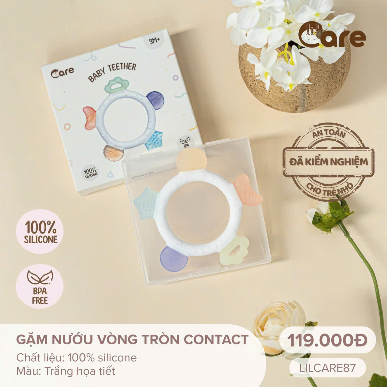 Gặm Nướu LIL Care 87 Vòng Tròn