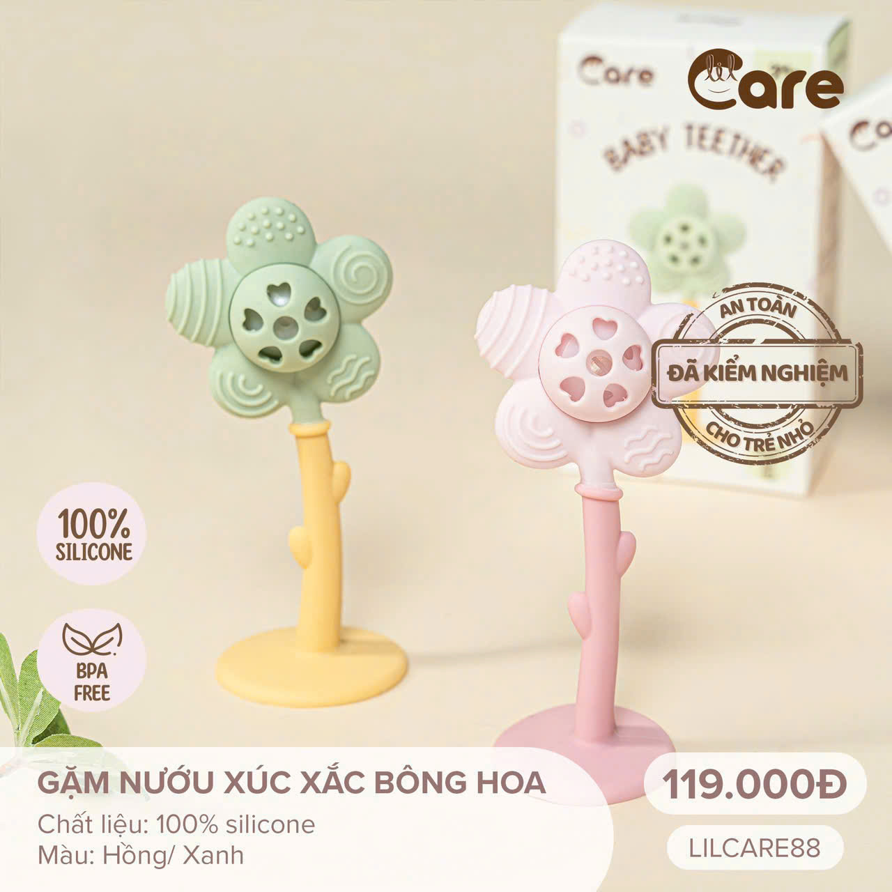 Gặm Nướu LIL Care 88 Bông Hoa