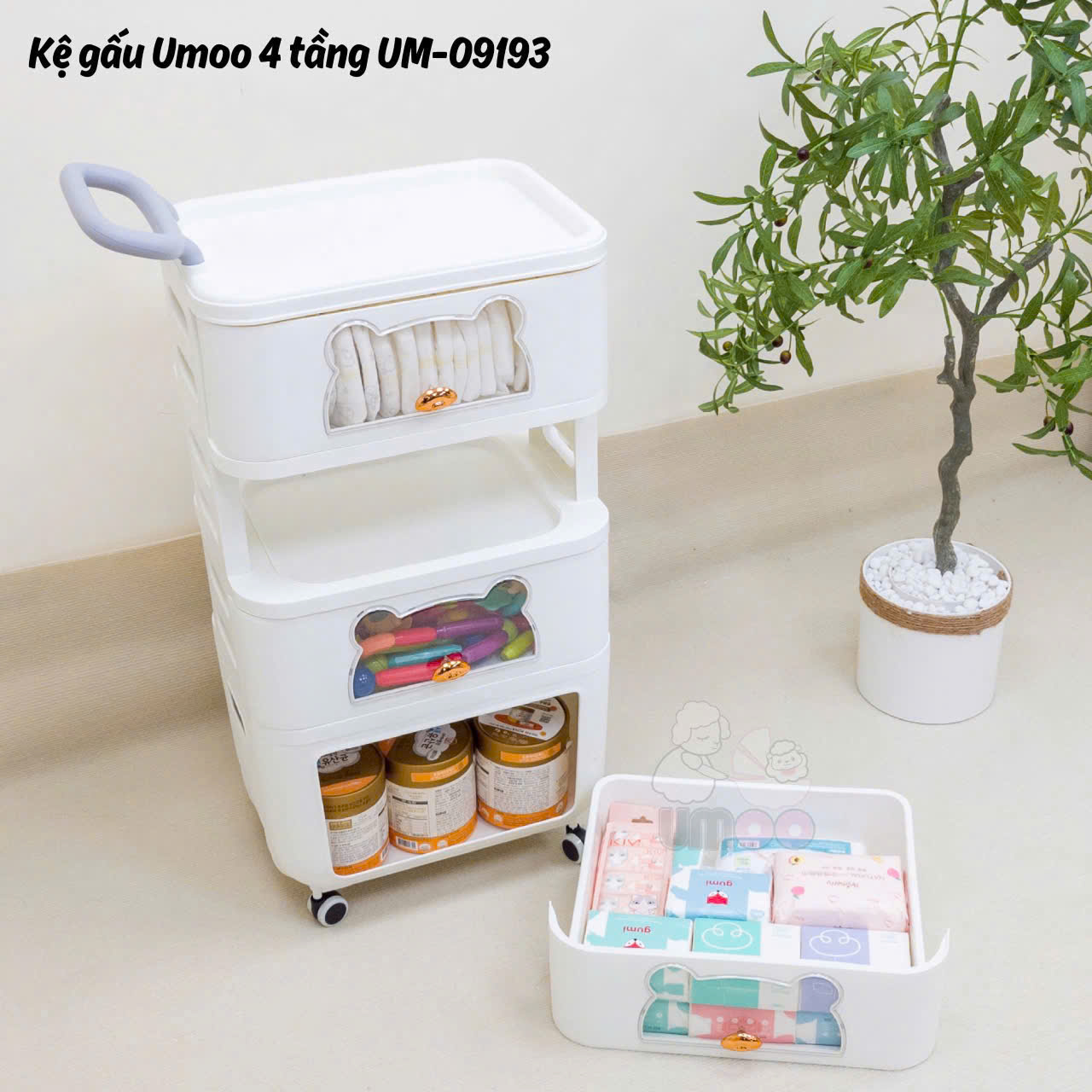 Kệ Umoo Gấu 4 Tầng Um-09193
