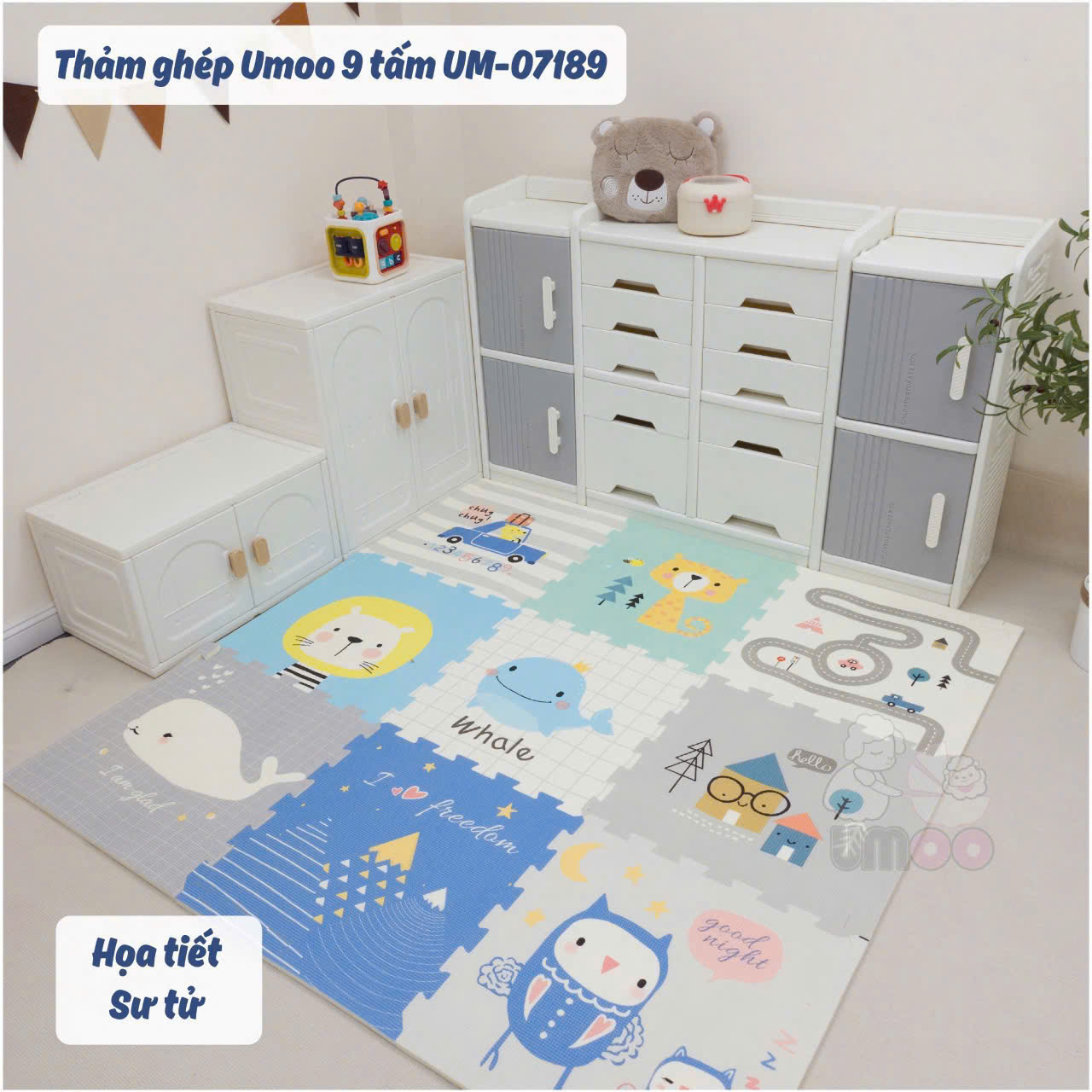 Thảm Ghép Umoo 9 Tấm Um-07189