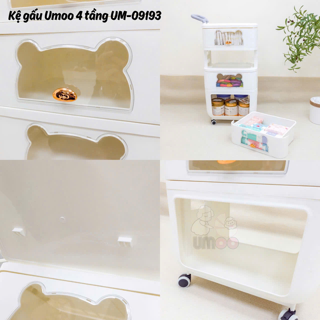 Kệ Umoo Gấu 4 Tầng Um-09193