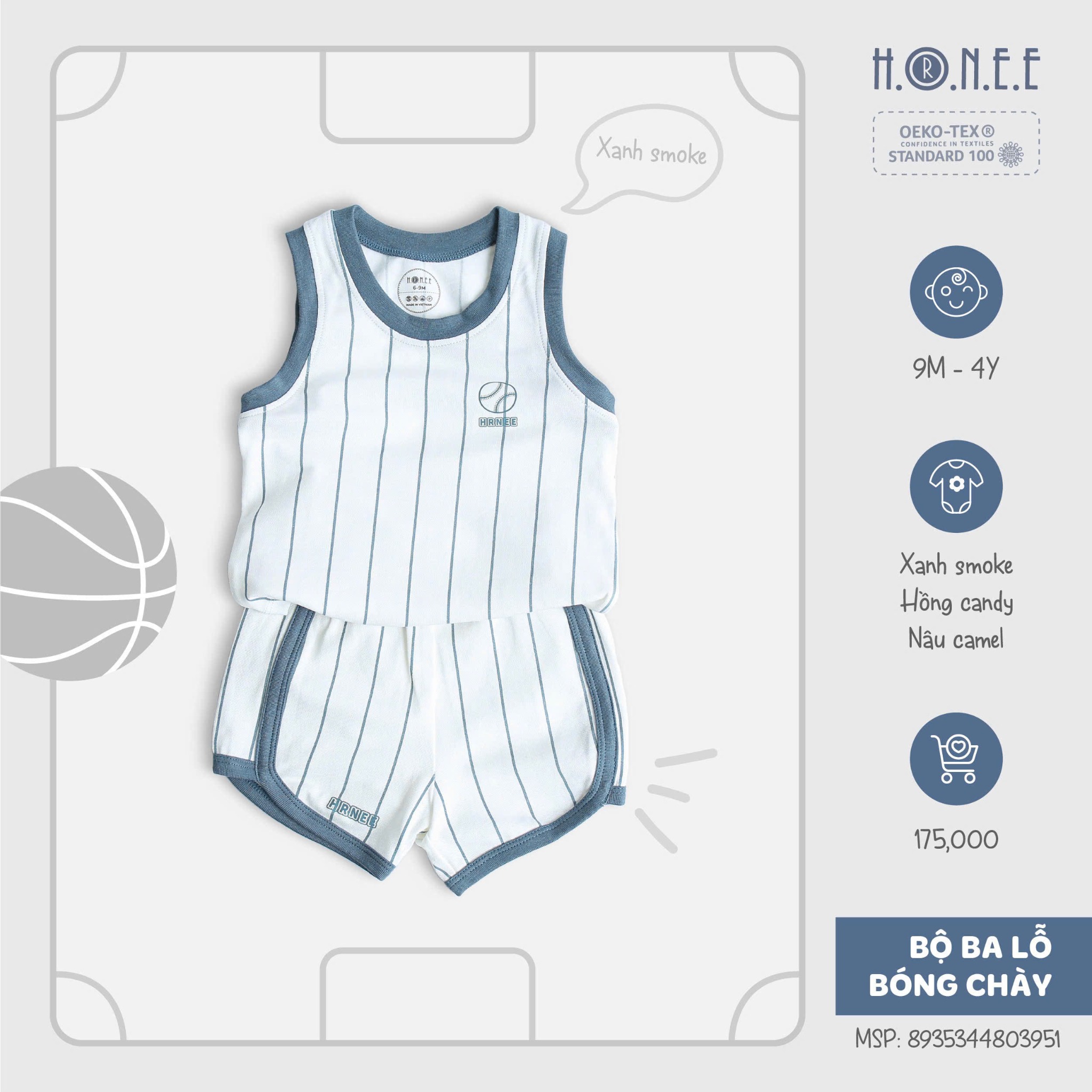 Ba Lỗ Hrnee Sọc Bóng Chày