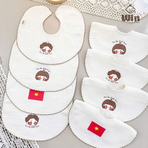 Yếm OT Họa Tiết Em Bé Việt Nam
