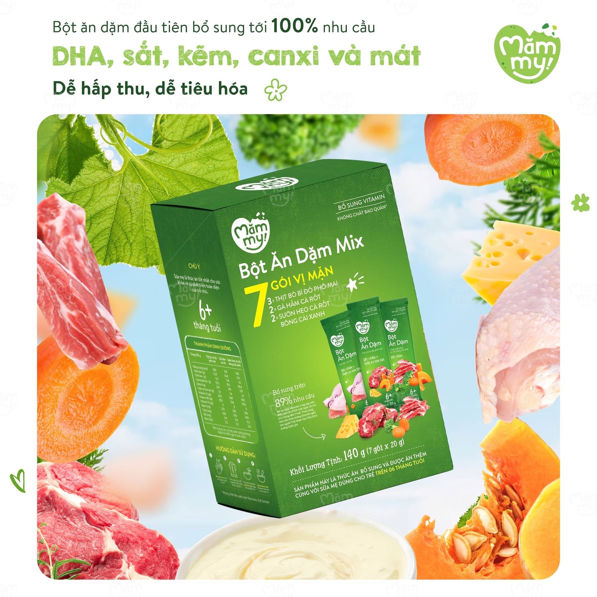 Bột Ăn Dặm Mămmy Mix Vị Mặn