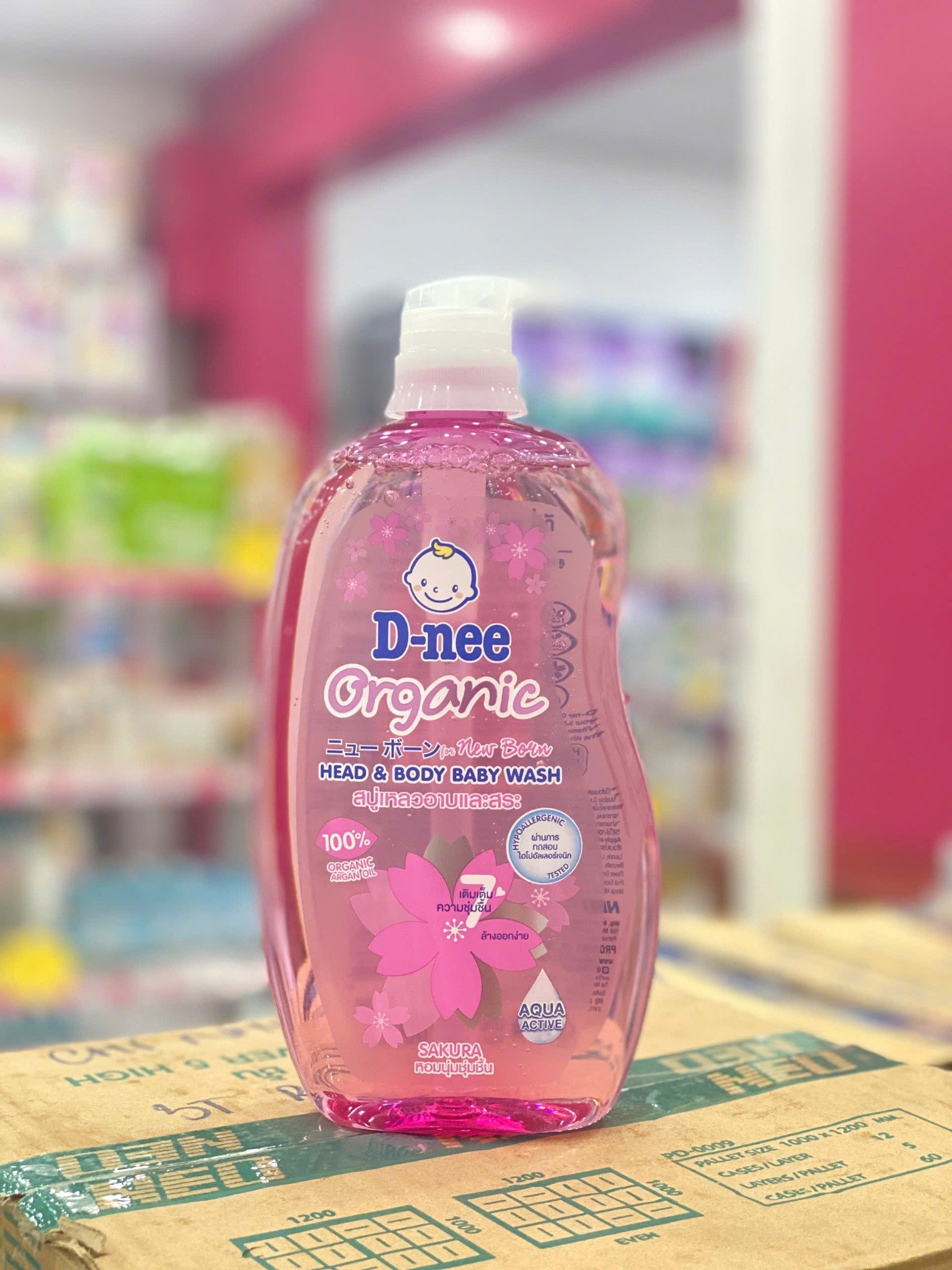 Tắm Gội Dnee 800ML Hồng