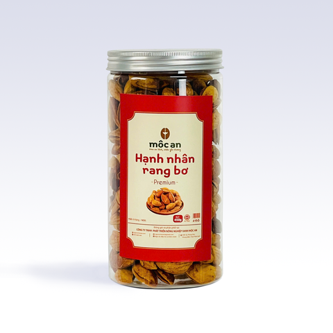 hạnh nhân rang bơ, nhãn đỏ tết, 450g
