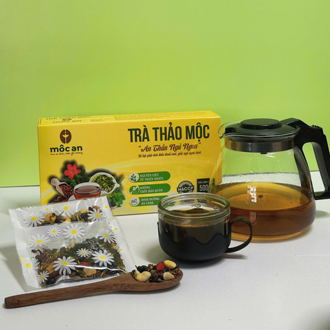 trà thảo mộc, giúp an thần ngủ ngon