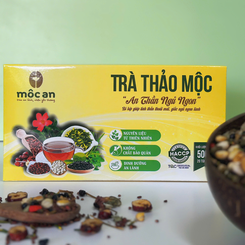 trà thảo mộc, giúp an thần ngủ ngon