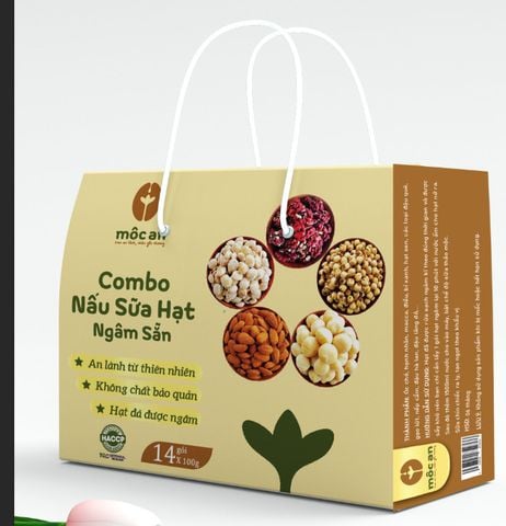  Combo set hạt nấu sữa 14 gói 100g 