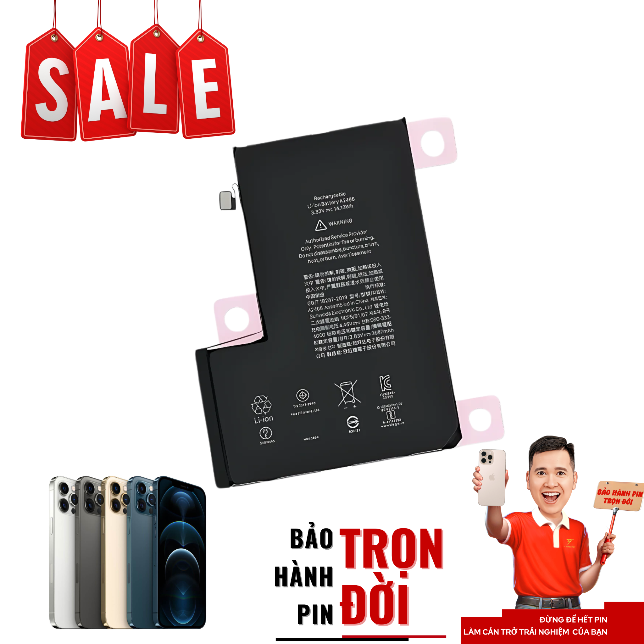  Pin iPhone 12 Pro Max 