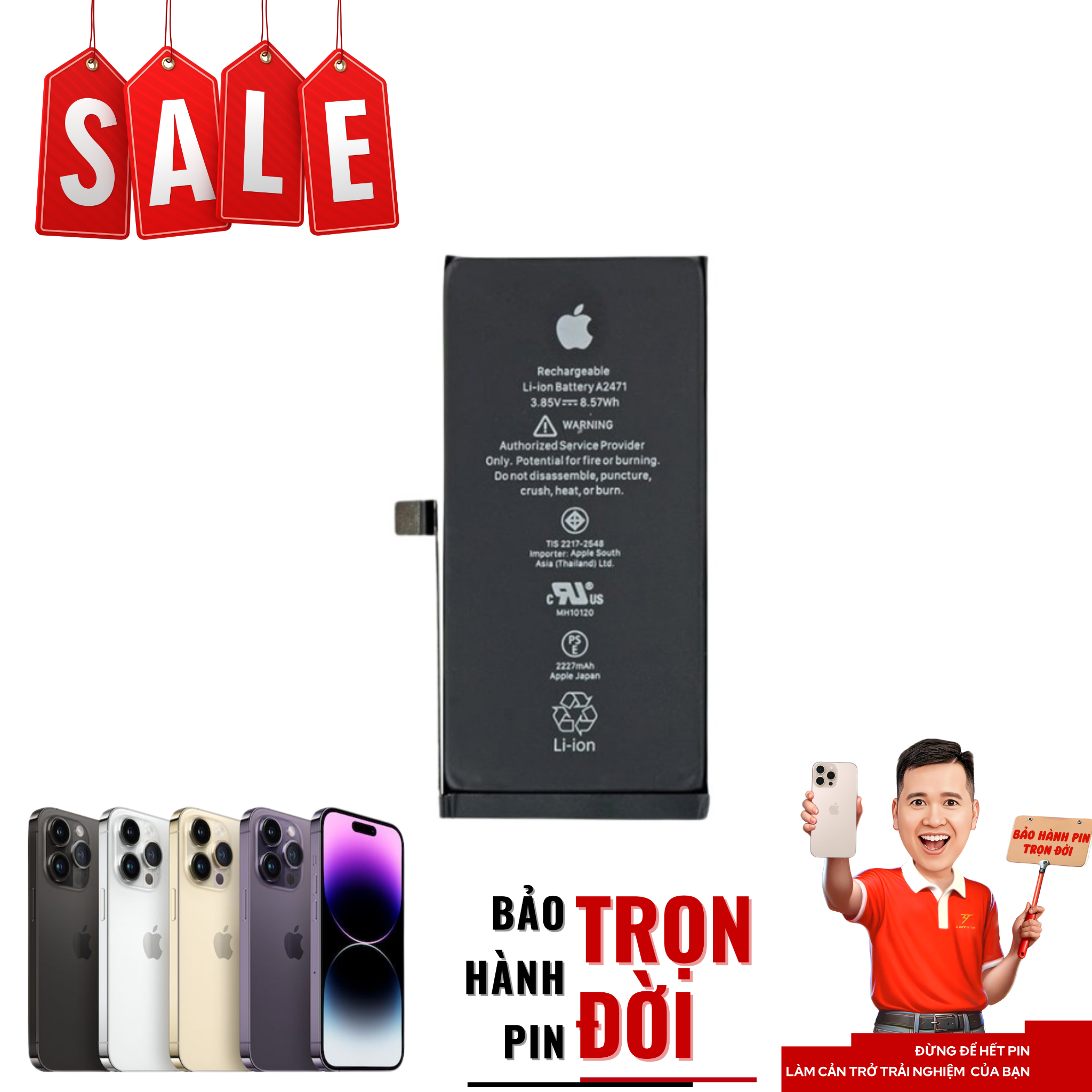  Pin iPhone 14 Pro 