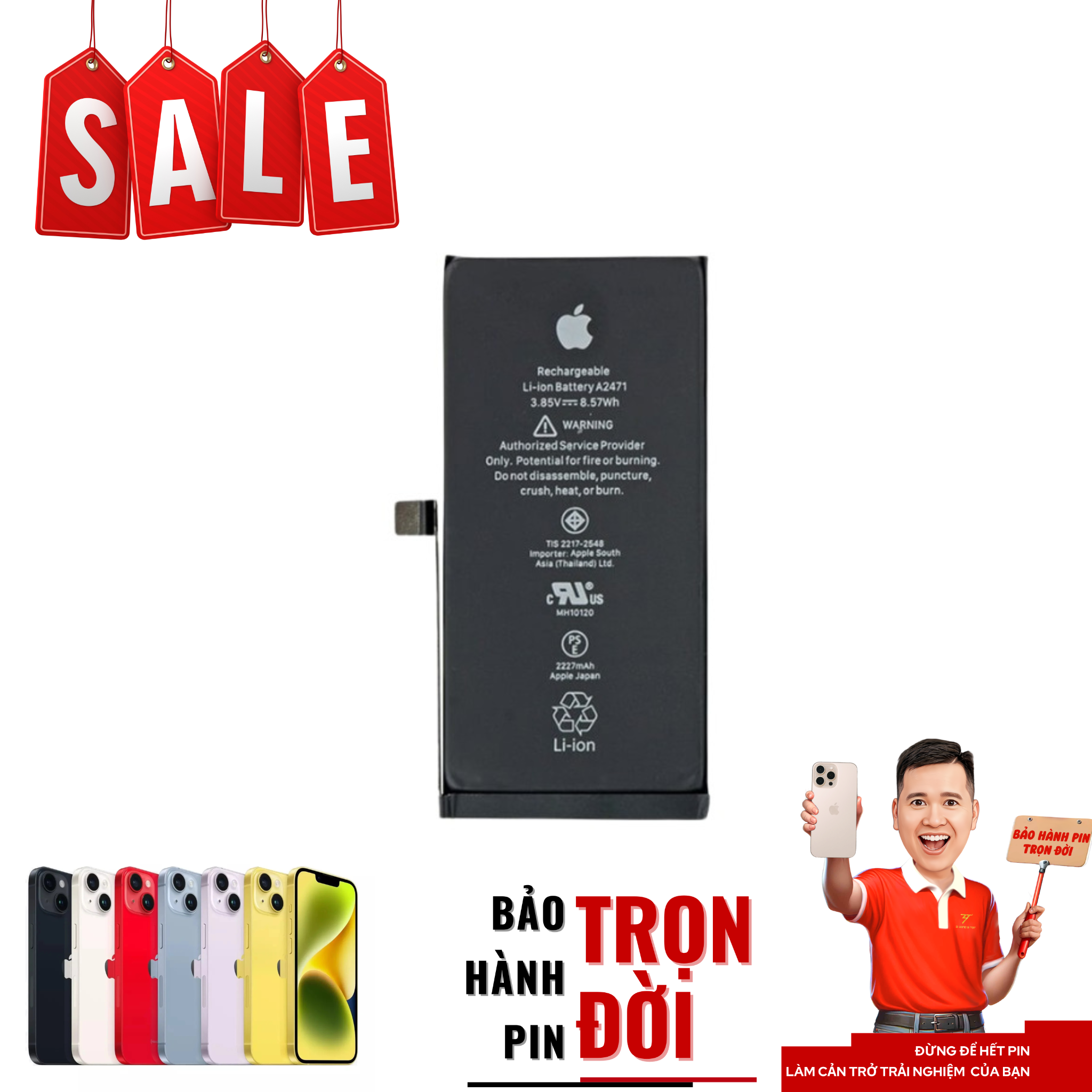  Pin iPhone 14 Plus 