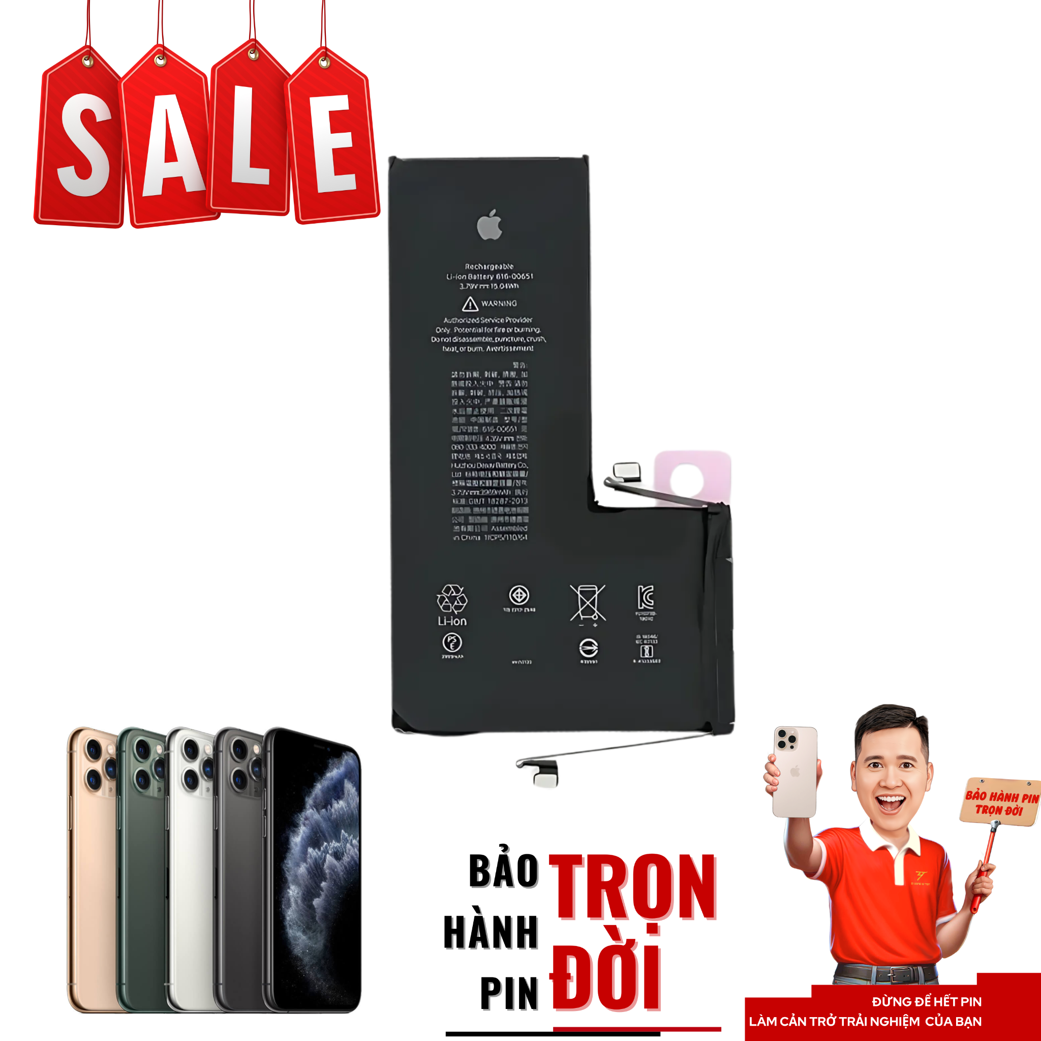  Pin iPhone 11 Pro Max 