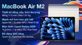  MacBook Air 15 inch M2 8GB/256GB Sạc 35W (MQKP3SA/A) 
