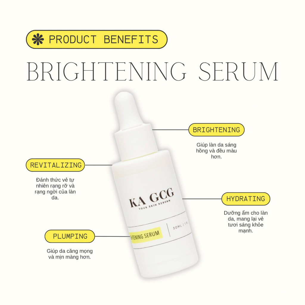 Tinh Chất Dưỡng Sáng Da BRIGHTENING SERUM KA GCG [Clearance – HSD 08/2026]