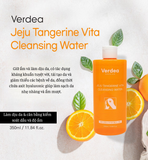  VERDEA JEJU TANGERINE VITA CLEANSING WATER- Nước tẩy trang VERDEA JEJU TANGERINE VITA 