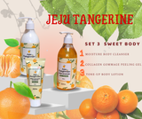  JEJU TANGERINE SWEET BODY SET OF 3- Bộ 3 sản phẩm chăm sóc cơ thể JEJU TANGERINE 